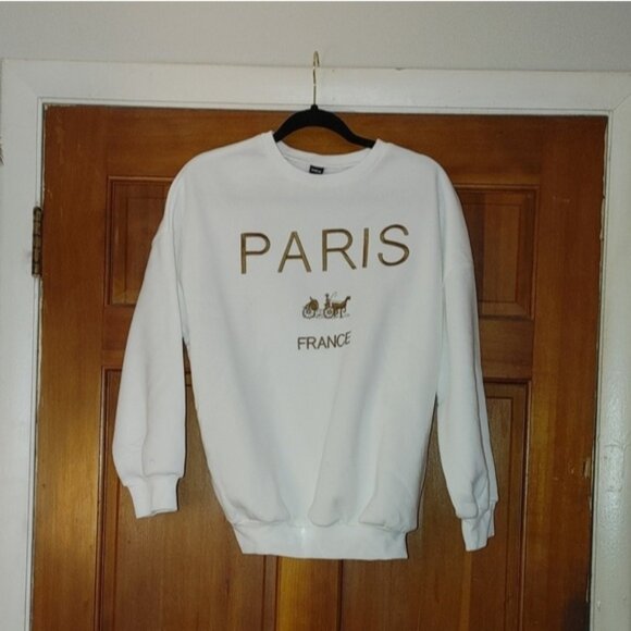 NWOT Shein Paris Sweatshirt - Picture 2 of 8